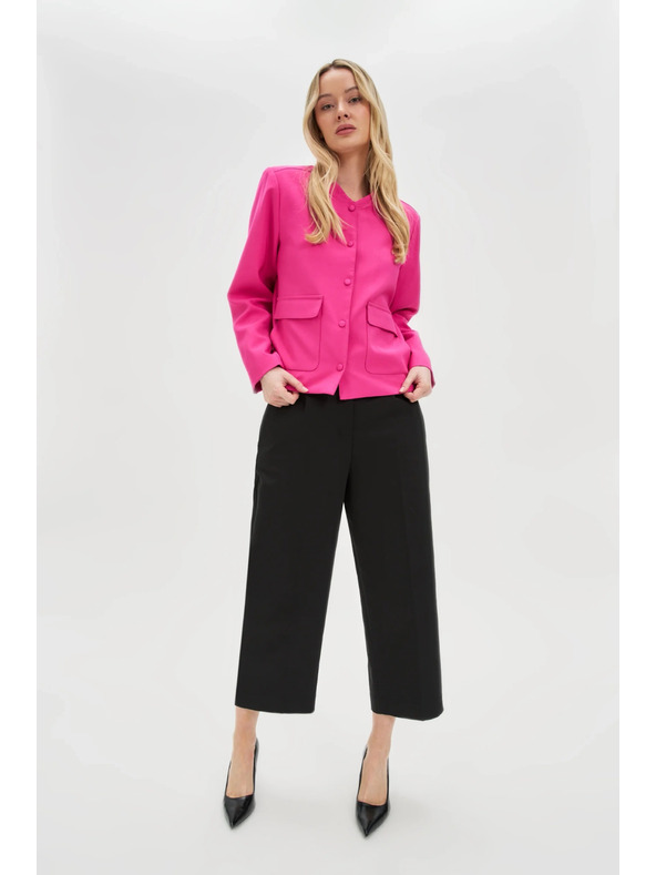 Moodo Črne skrajšane hlače Moodo