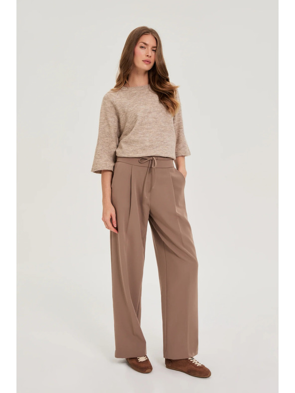 Moodo Svetlo rjave ohlapne hlače Moodo