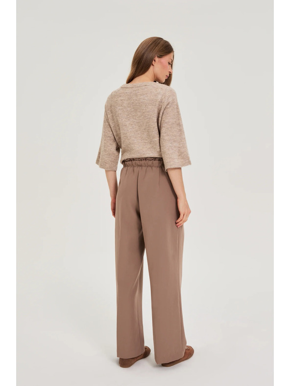 Moodo Svetlo rjave ohlapne hlače Moodo