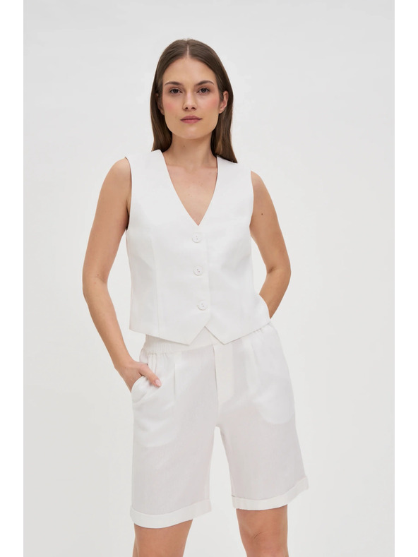 Moodo Ženske kratke hlače Moodo - bele