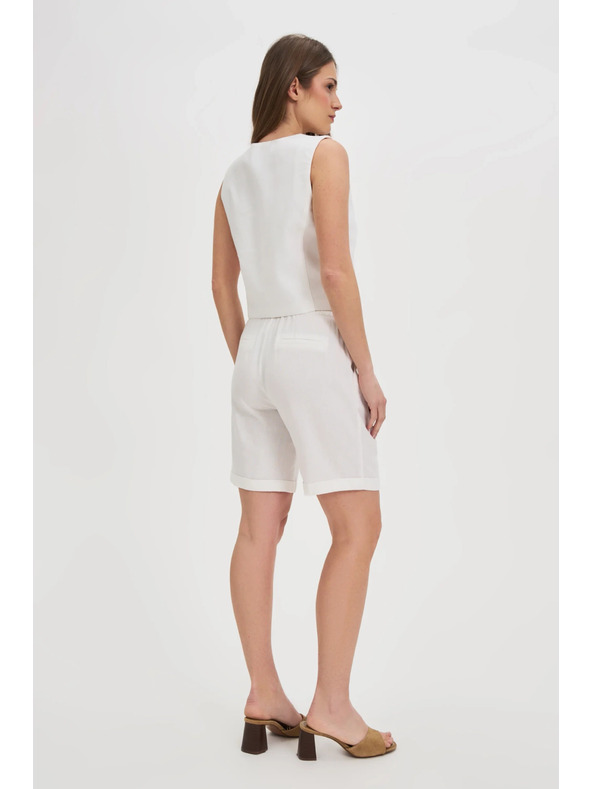 Moodo Ženske kratke hlače Moodo - bele