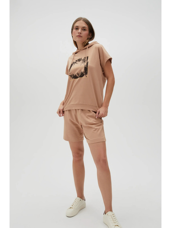 Moodo Ženske kratke hlače Moodo - rjave