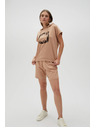 Moodo Ženske kratke hlače Moodo - rjave