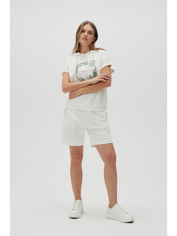 Moodo Ženske kratke hlače Moodo - bele