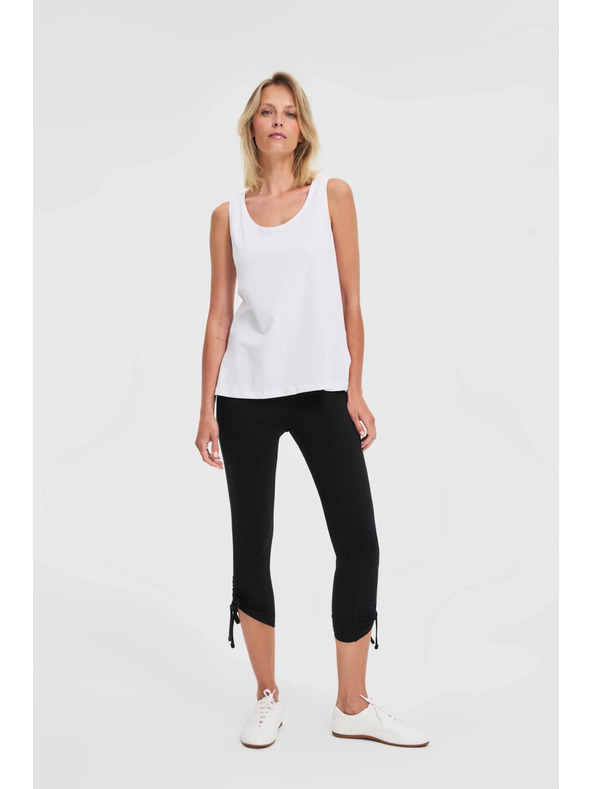 Moodo Črne ženske 3/4 legice s povezovanjem