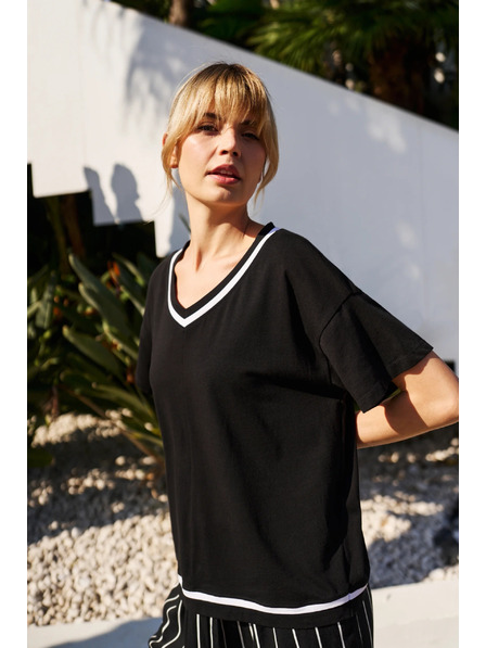 Moodo Ženska majica Moodo – črna