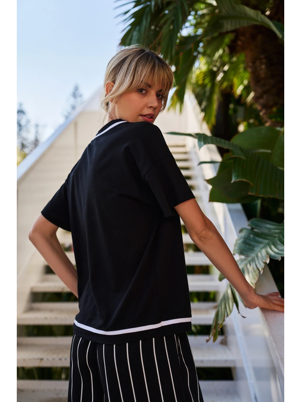 Moodo Ženska majica Moodo – črna