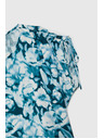 Moodo Modro-zelena vzorčasta ženska srajca