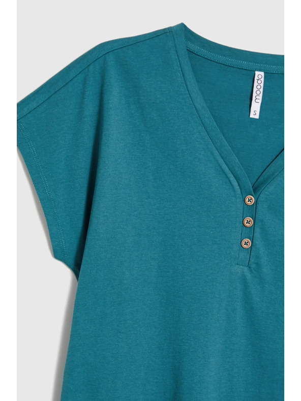 Moodo Ženska bluza z okrasnimi gumbi