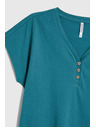 Moodo Ženska bluza z okrasnimi gumbi