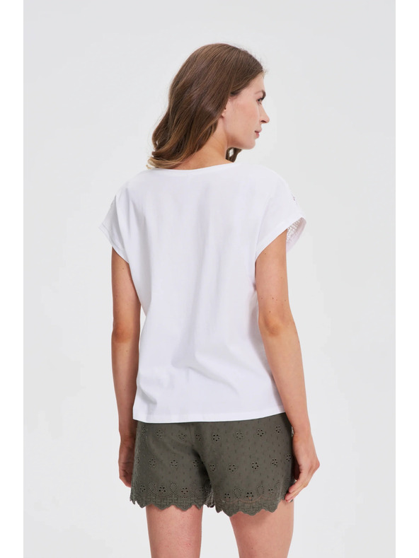 Moodo Bela ohlapna bluza