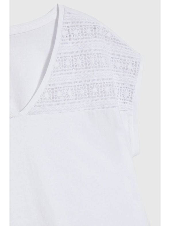 Moodo Bela ohlapna bluza