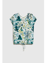 Moodo Cvetlični top z V-izrezom