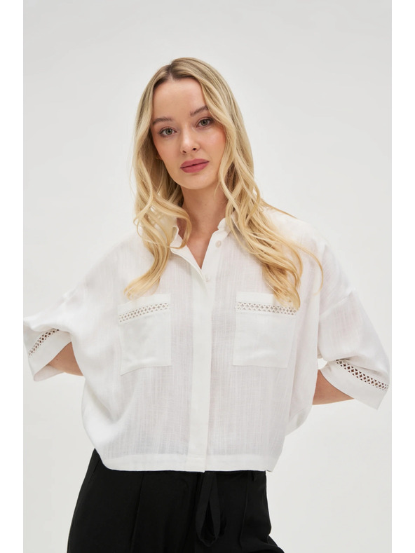 Moodo Ženski top Moodo - bel