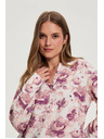 Moodo Rožnata cvetlična bluza Moodo