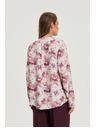 Moodo Rožnata cvetlična bluza Moodo