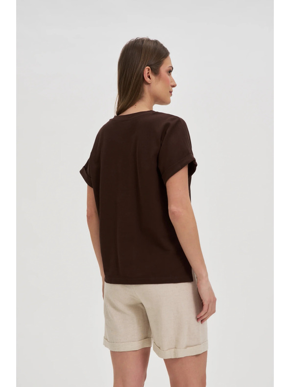 Moodo Rjav ohlapni top