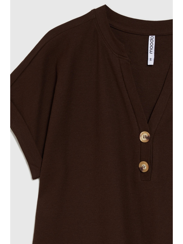 Moodo Rjav ohlapni top