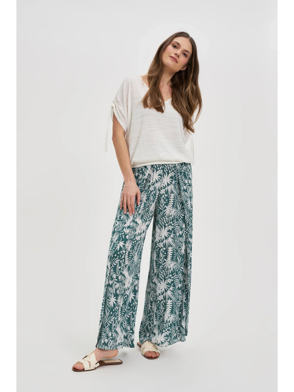 Moodo Bel top z zbiranjem na rokavi