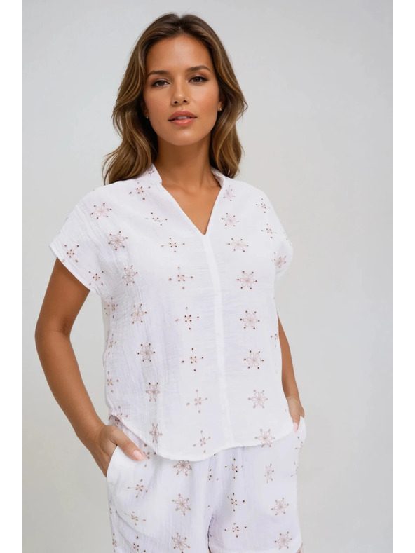 Moodo Bel vzorčast top