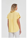 Moodo Masleno rumena bluza s kratkimi rokavi