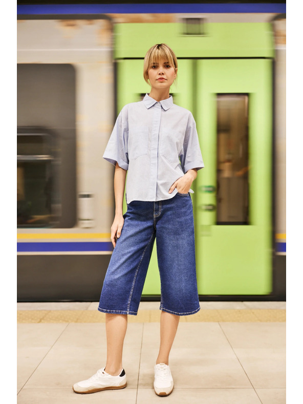 Moodo Ženska svetlo modra srajca