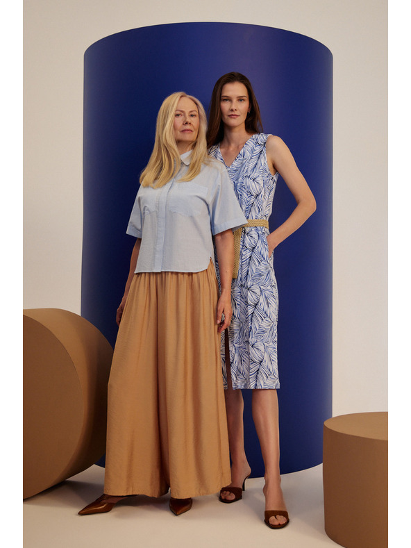 Moodo Ženska svetlo modra srajca