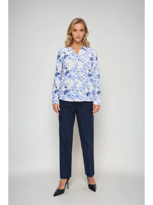 Moodo Svetlo modra cvetlična srajca Moodo