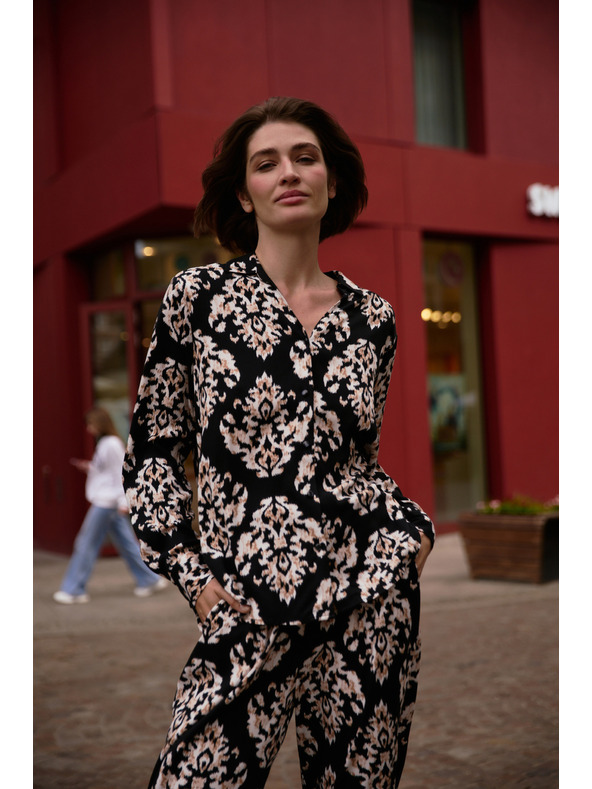 Moodo Ženska srajca Moodo – črna