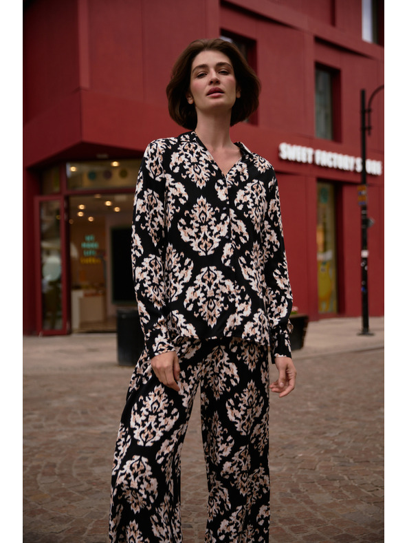 Moodo Ženska srajca Moodo – črna