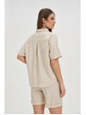 Moodo Bež lanena srajca