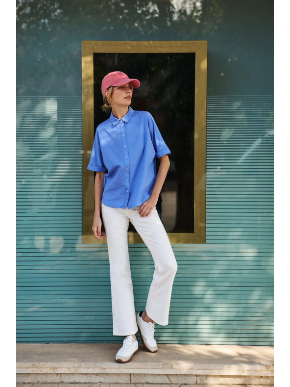 Moodo Ženska modra srajca