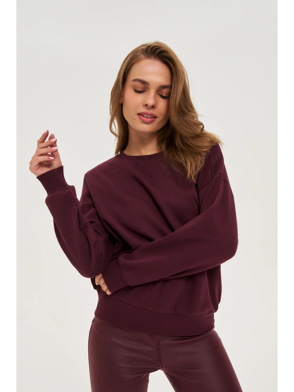 Moodo Rjav balon pulover Moodo