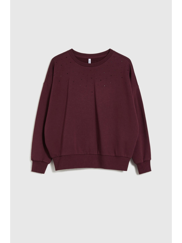 Moodo Rjav balon pulover Moodo