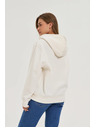Moodo Ženska jopica z zadrgo Moodo – bela barva