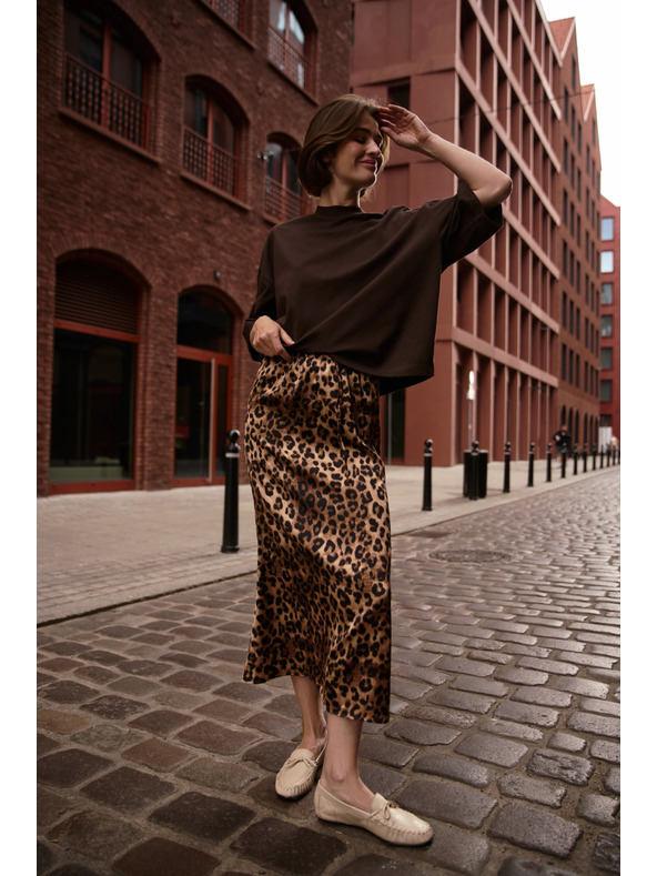 Moodo Ženska leopardjasta krila Moodo – rjava
