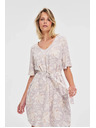 Moodo Vzorčaste ženske obleke Moodo z pasom