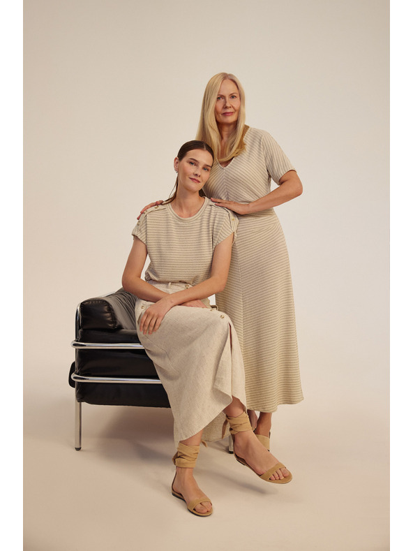 Moodo Ženske obleke Moodo - bež