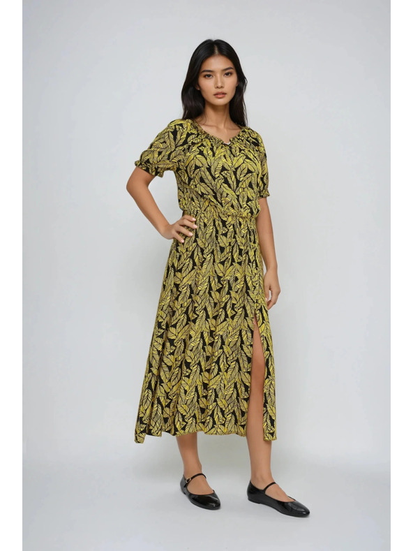 Moodo Ženske obleke Moodo - rumene