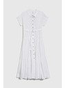 Moodo Ženske dolge srajčne obleke Moodo - bele