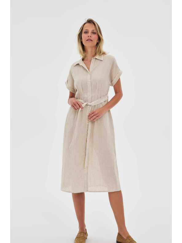 Moodo Ženske srajčne obleke Moodo - bež