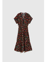 Moodo Ženske obleke Moodo rdeče-črne