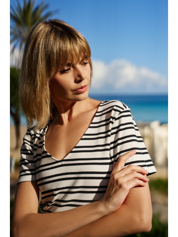 Moodo Ženska progasta obleka Moodo