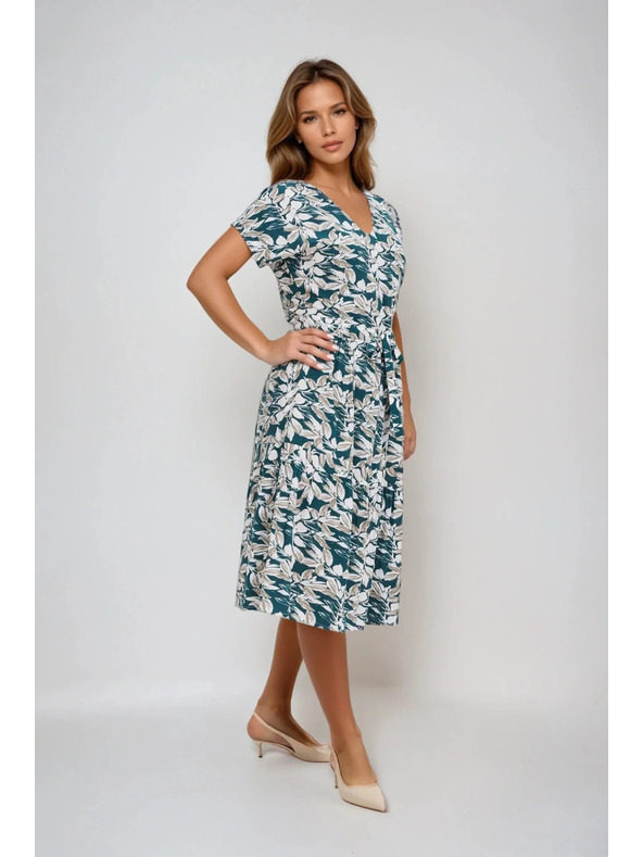 Moodo Ženska obleka z vezanjem