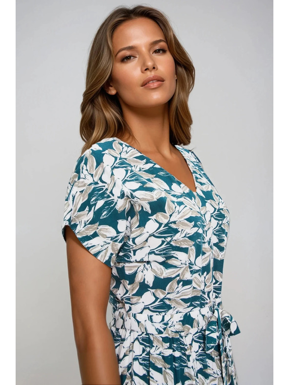 Moodo Ženska obleka z vezanjem