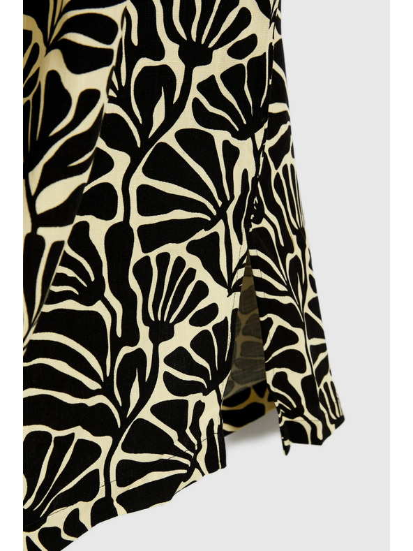 Moodo Ženska ohlapna vzorčasta obleka Moodo