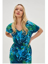 Moodo Ženska obleka Moodo - turkizna