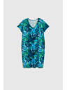 Moodo Ženska obleka Moodo - turkizna