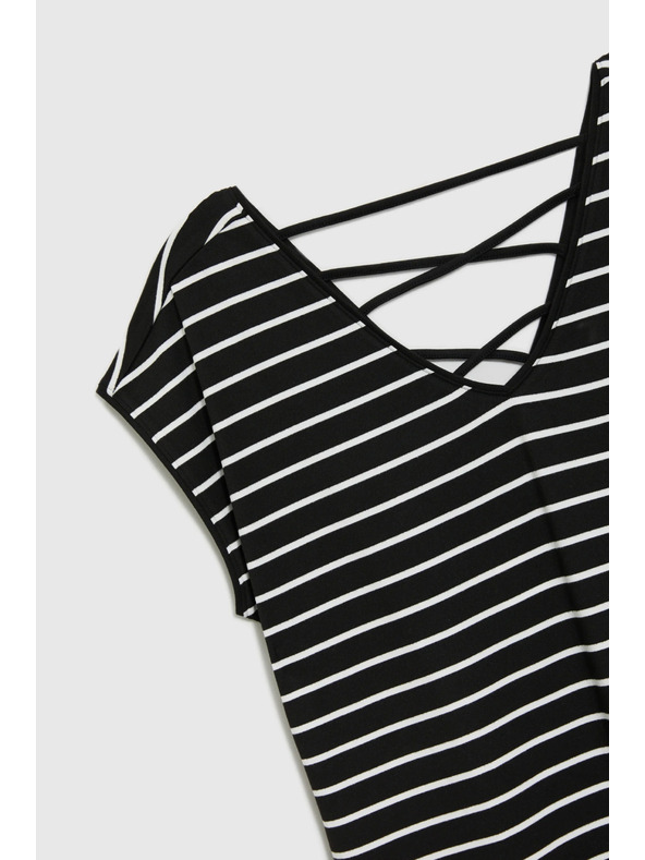 Moodo Ženska progasta obleka Moodo