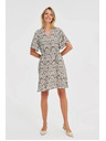 Moodo Ženska ohlapna vzorčasta obleka Moodo
